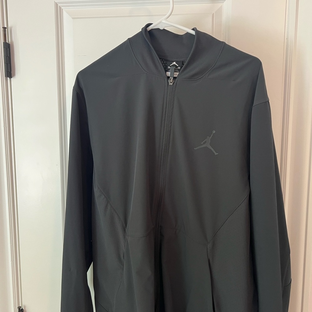 Jordan Black Windbreaker Jacket Athletic Performance